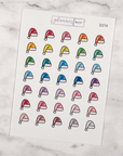 Santa Hat Multicolour Doodles by Plannerface