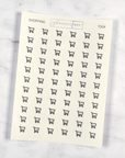Shopping Transparent Icon Stickers by Plannerface