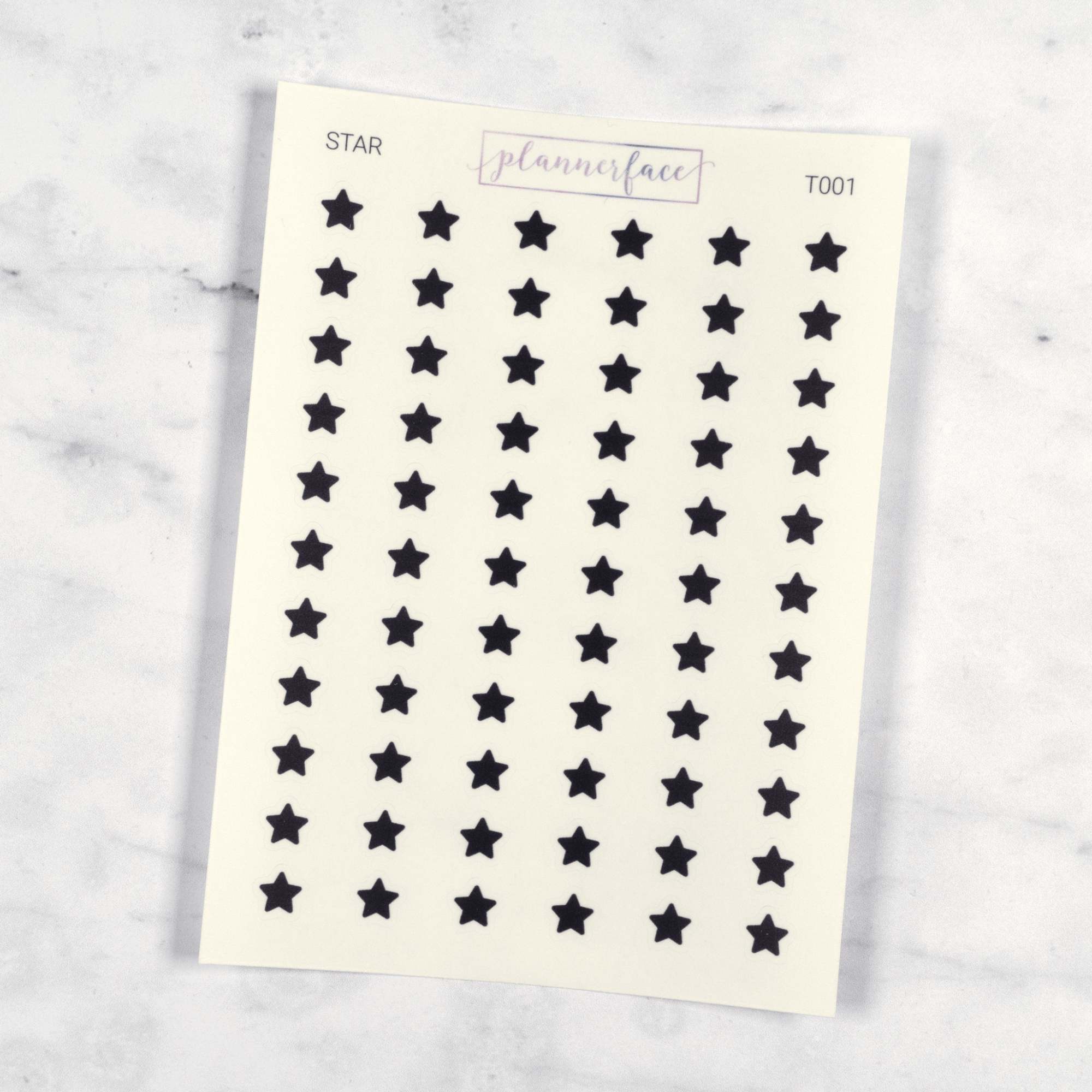 Star Transparent Icon Stickers by Plannerface