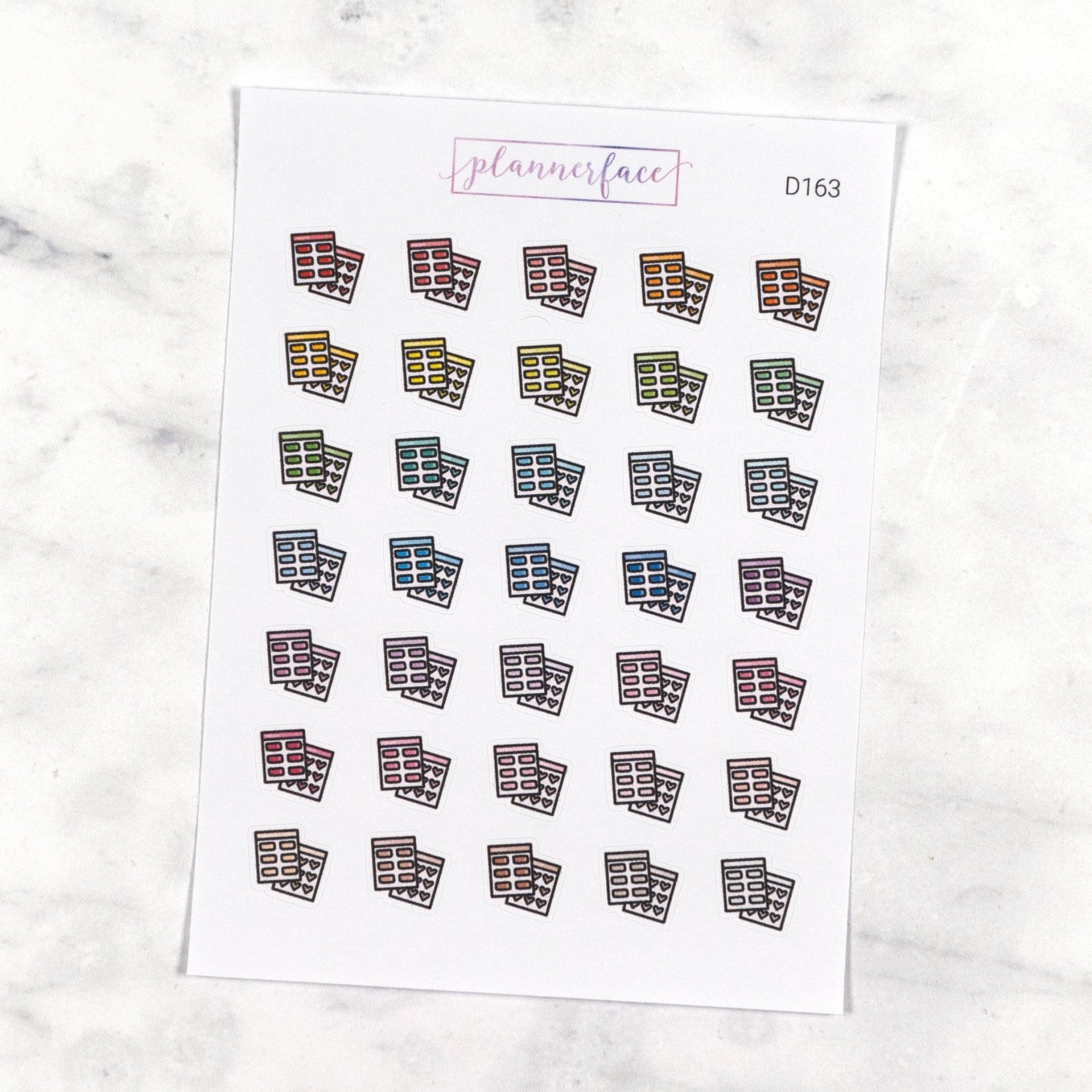 Sticker Sheets Multicolour Doodles by Plannerface