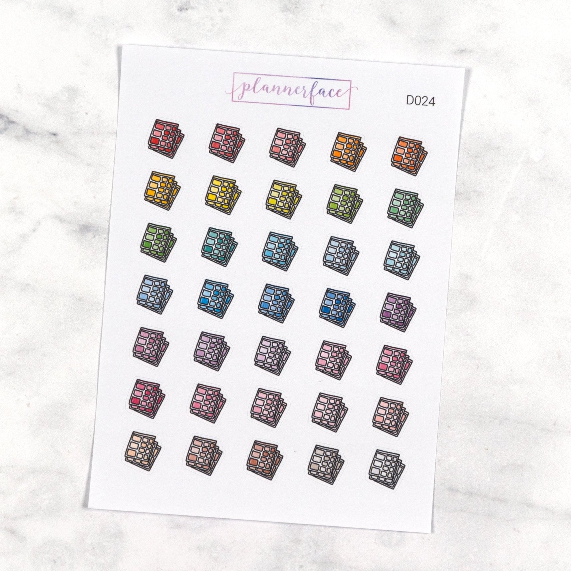 Sticker Sheets Multicolour Doodles by Plannerface