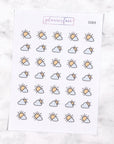 Sunny with Clouds Weather Doodles by Plannerface