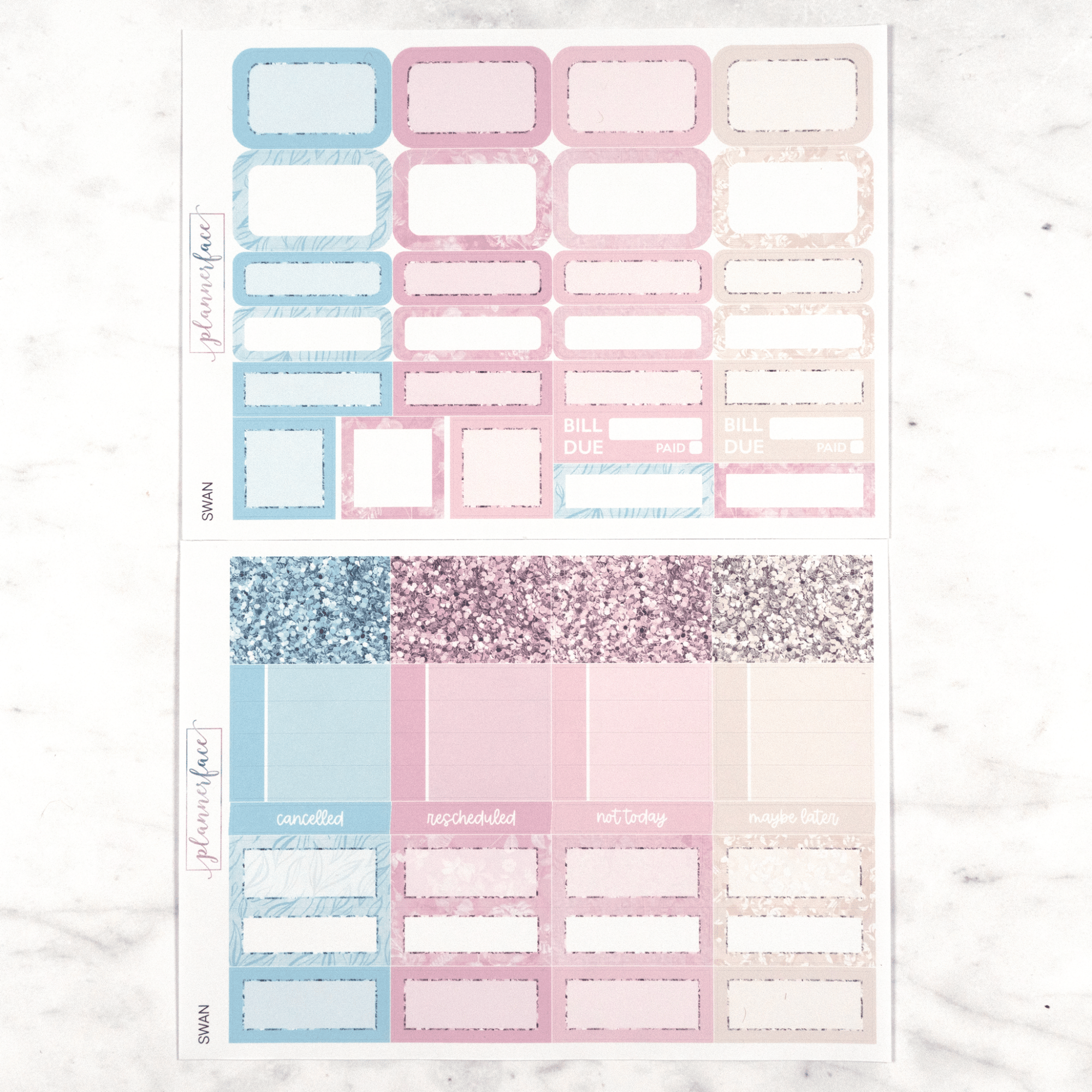 Swan Weekly Kit by Plannerface