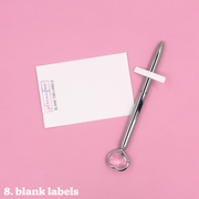 Tab Labels for Reusable Album Dividers by Plannerface