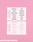 Tab Labels for Reusable Album Dividers by Plannerface