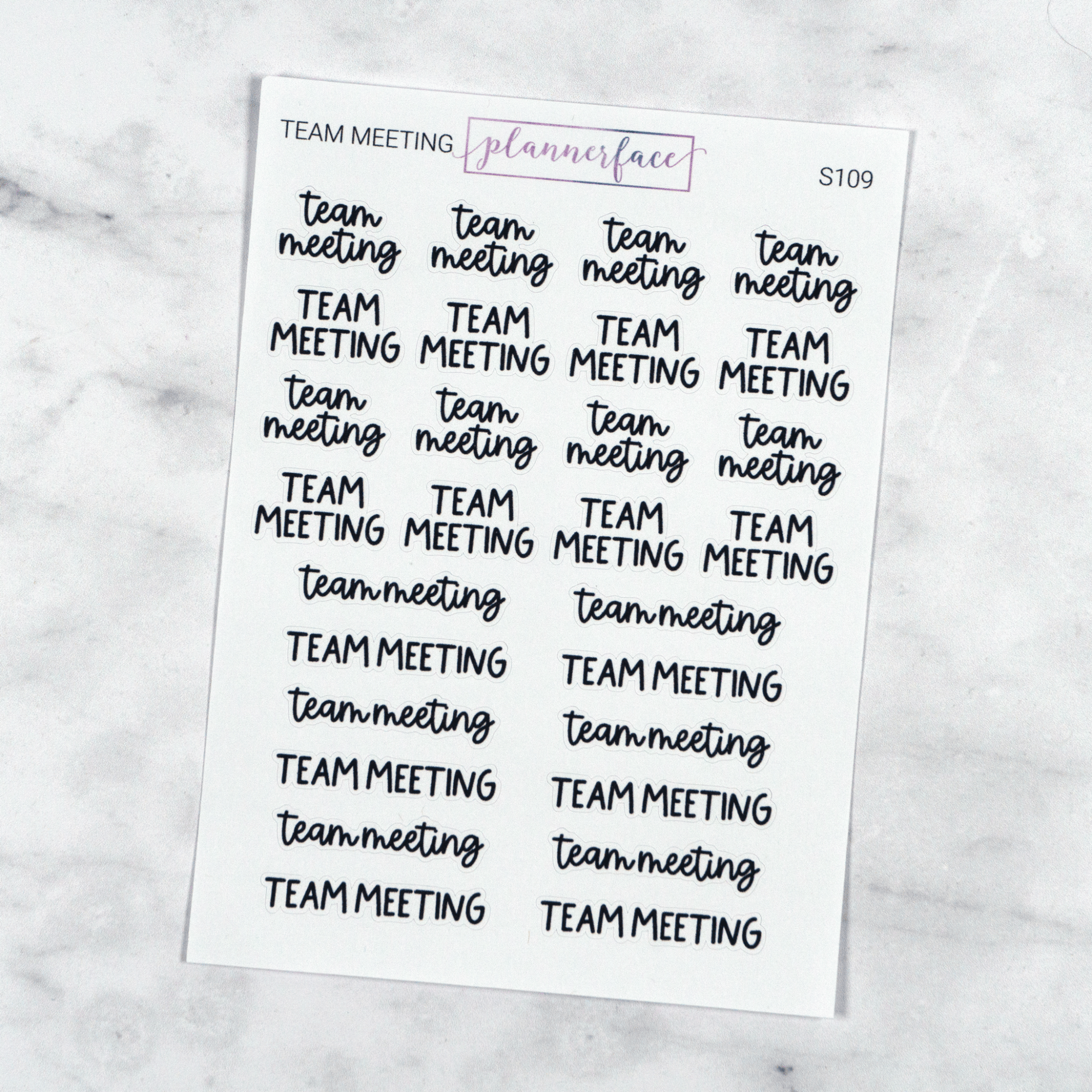 Team Meeting | Scripts by Plannerface