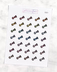 Track Car Multicolour Doodles by Plannerface