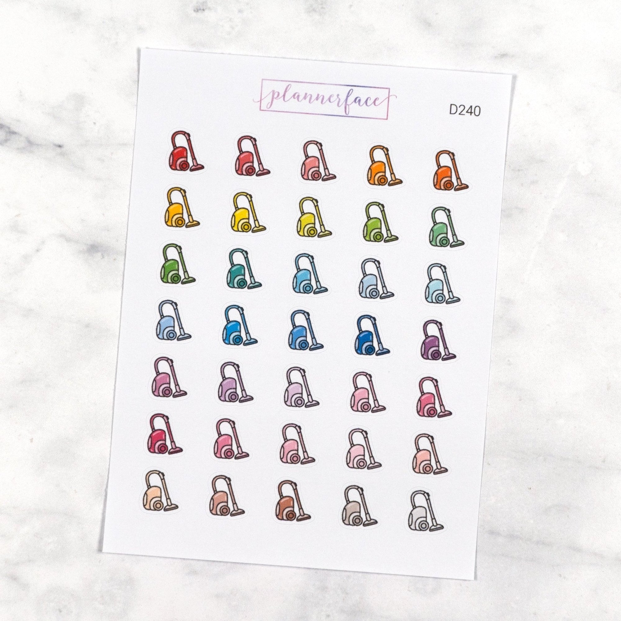 Vacuum Multicolour Doodles by Plannerface