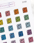 Washing Machine Multicolour Doodles by Plannerface