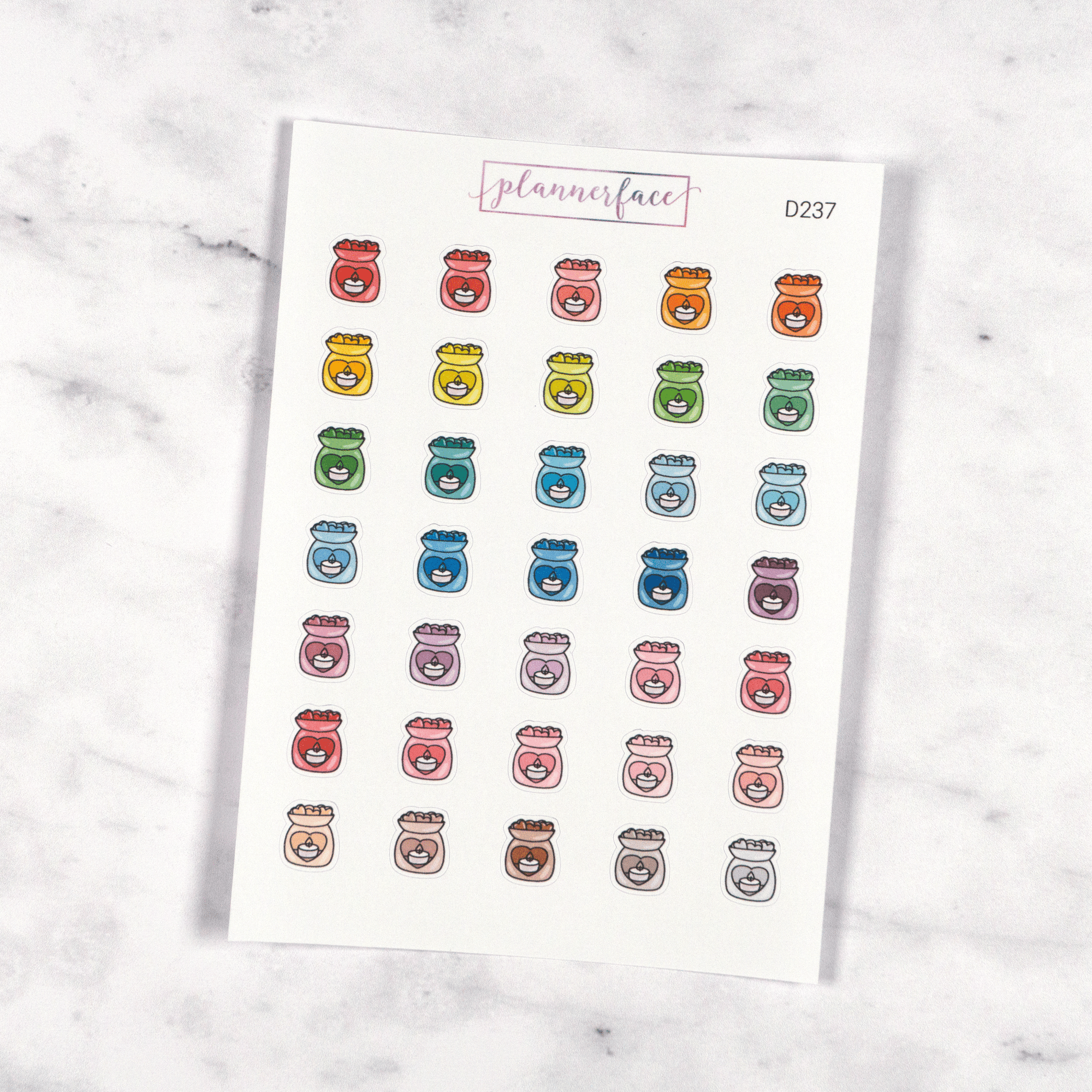 Wax Burner Multicolour Doodles by Plannerface