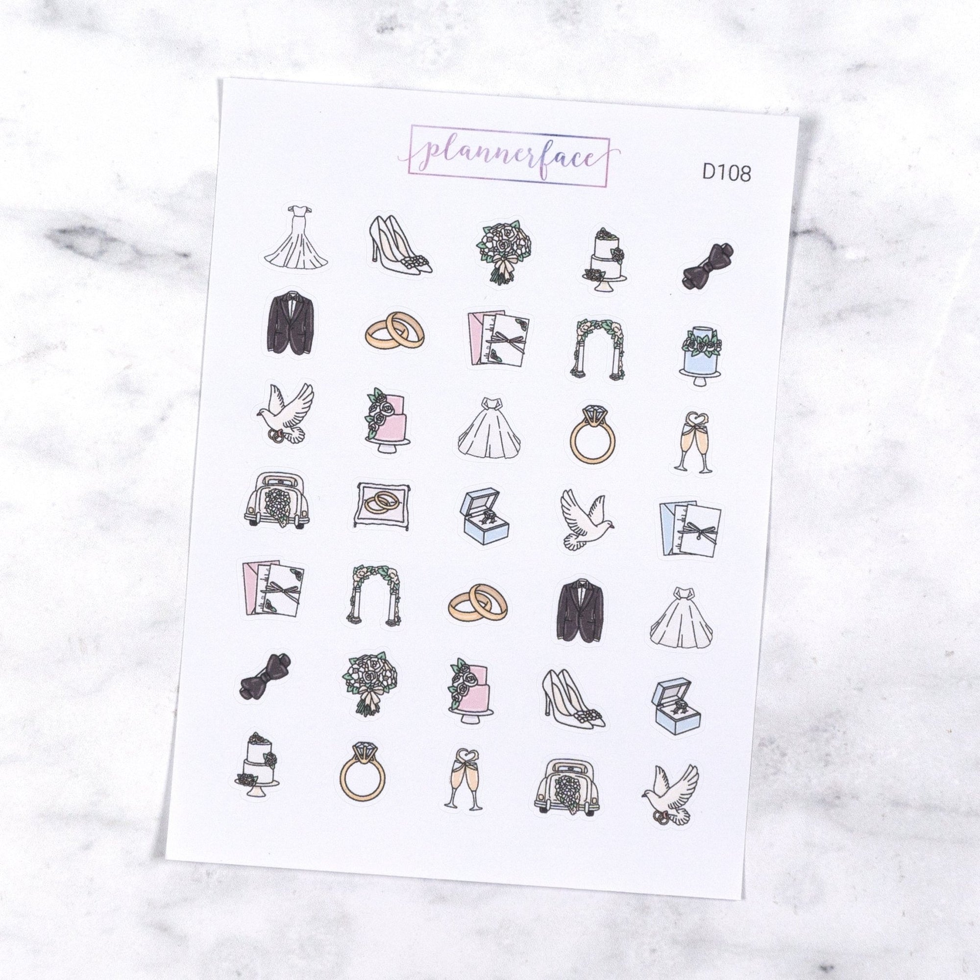 Wedding Doodle Sampler by Plannerface