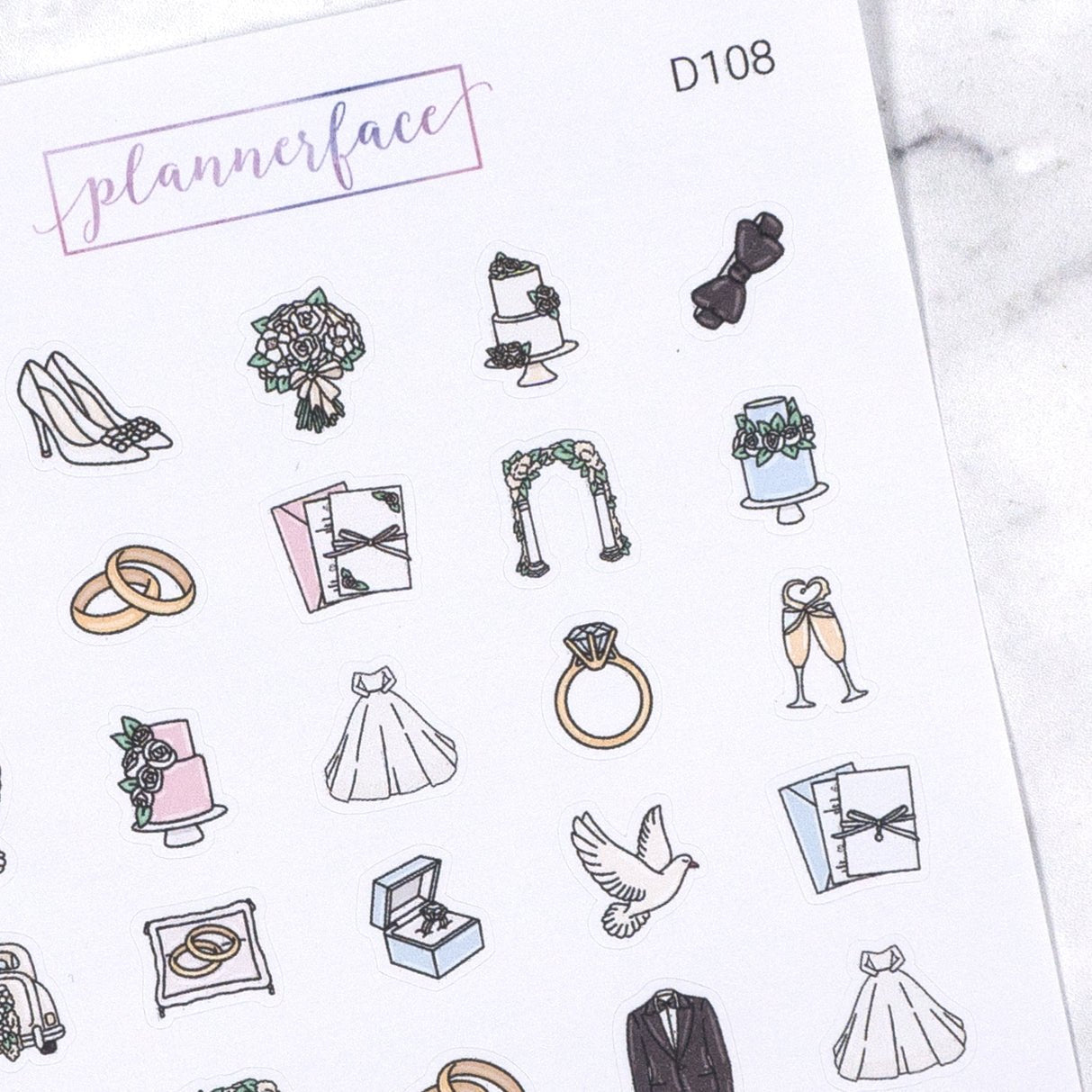 Wedding Doodle Sampler by Plannerface