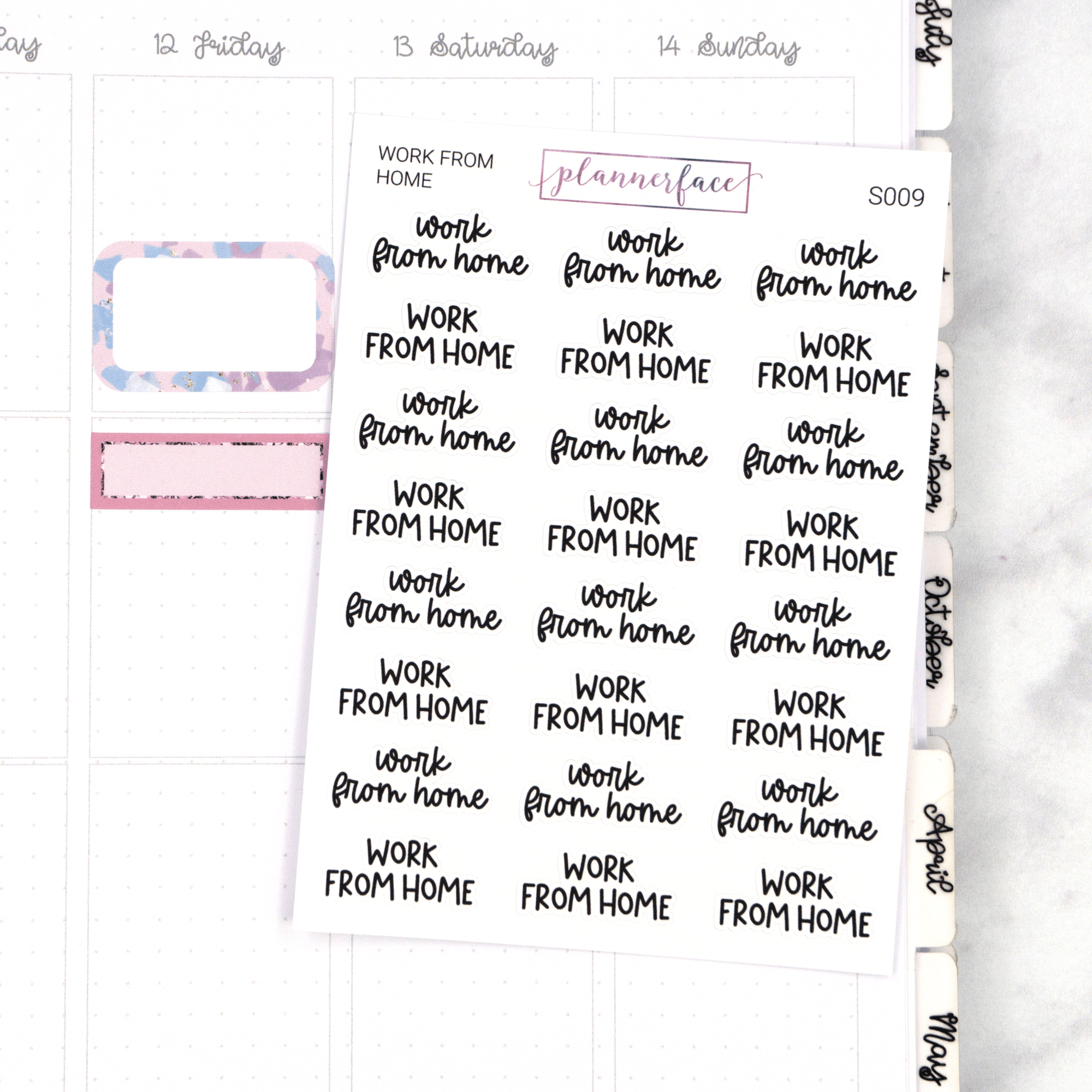 Work From Home | Scripts by Plannerface