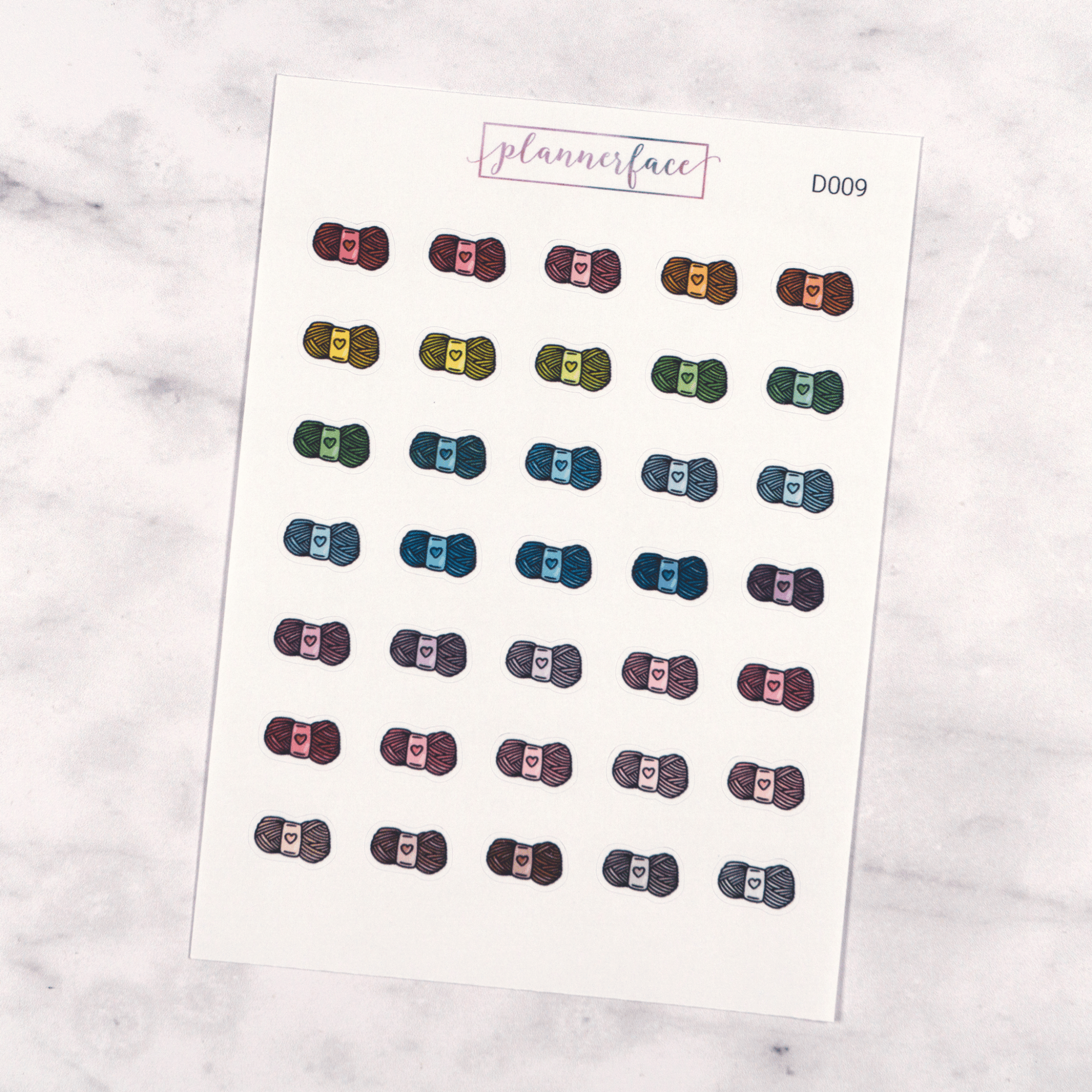 Yarn / Wool Multicolour Doodles by Plannerface