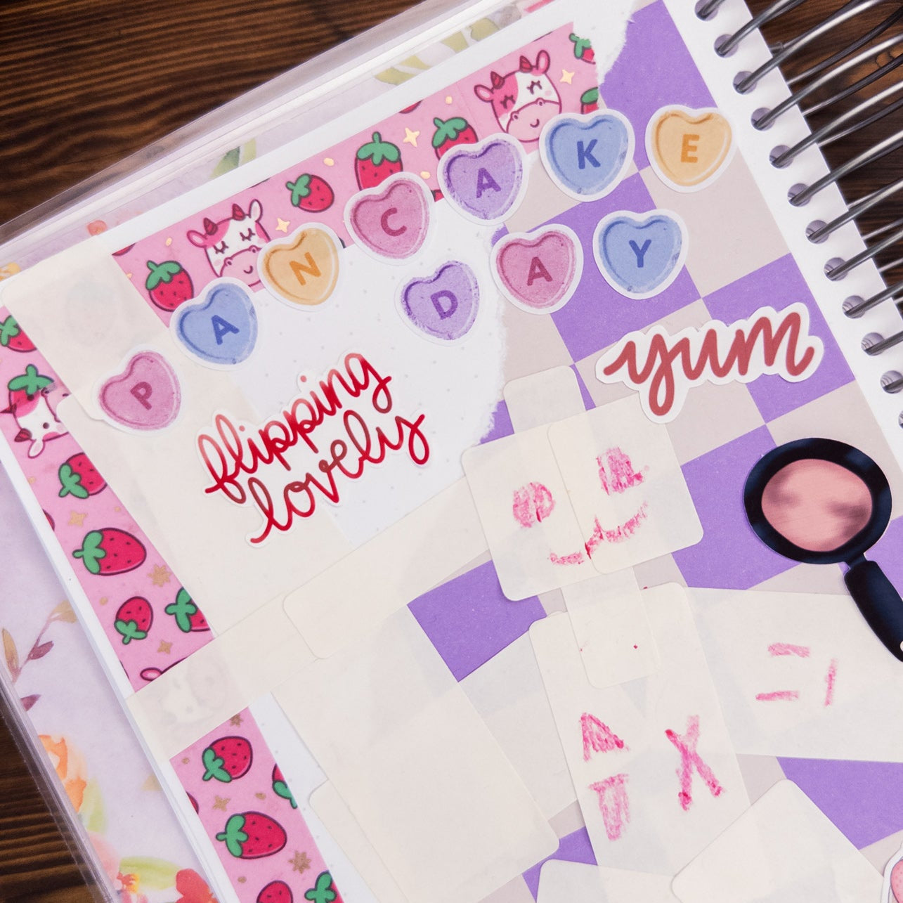 Candy Heart Alphabet Letter Journalling Stickers