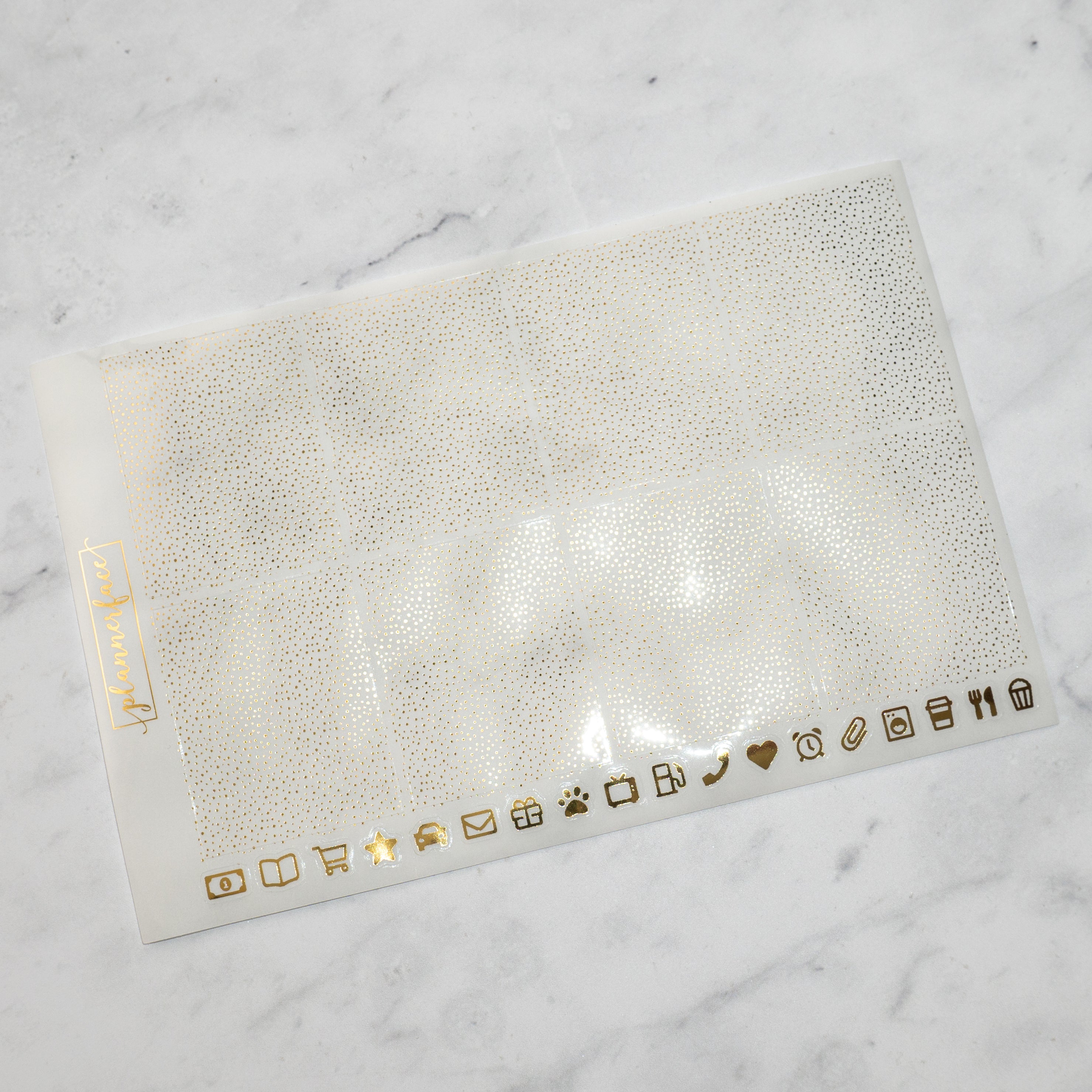 Gold Foil Confetti Underlay Stickers (4 Sheet Bundle)