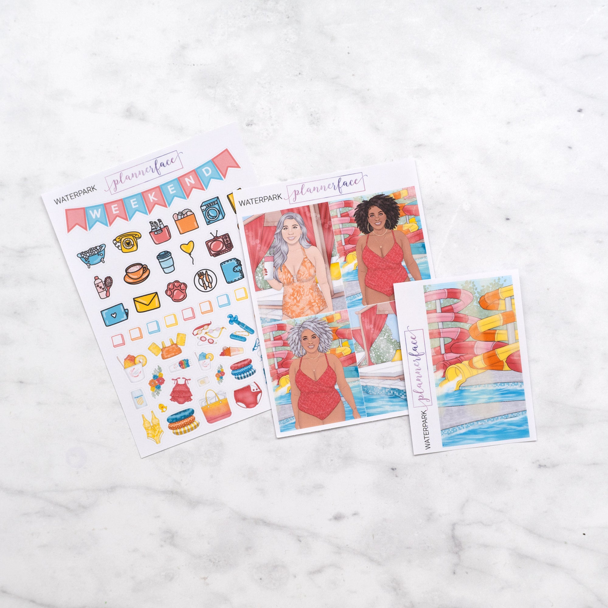 Waterpark Mini Weekly Sticker Kit