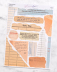 Library Torn Paper Edge Journalling Stickers
