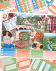 English Village Weekly Sticker Kit
