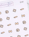 Pasta Shapes Doodle Stickers