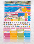 Poolside Monthly Sticker Kit