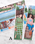 English Village Monthly Sticker Kit