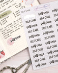 Self Care Script Stickers