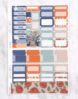 Fall Blues Mini Weekly Sticker Kit