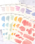 Transparent Watercolour Sticker Set (12 Sheets)