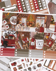 Log Cabin Christmas Weekly Sticker Kit