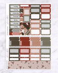 Vintage Christmas Mini Weekly Sticker Kit