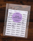 Script Oops Bag (10 Sticker Sheets)