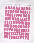 Bubble Letter Alphabet Journalling Stickers