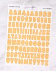 Bubble Letter Alphabet Journalling Stickers