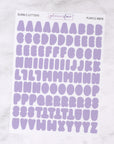 Bubble Letter Alphabet Journalling Stickers