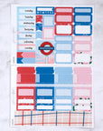 London Mini Weekly Sticker Kit