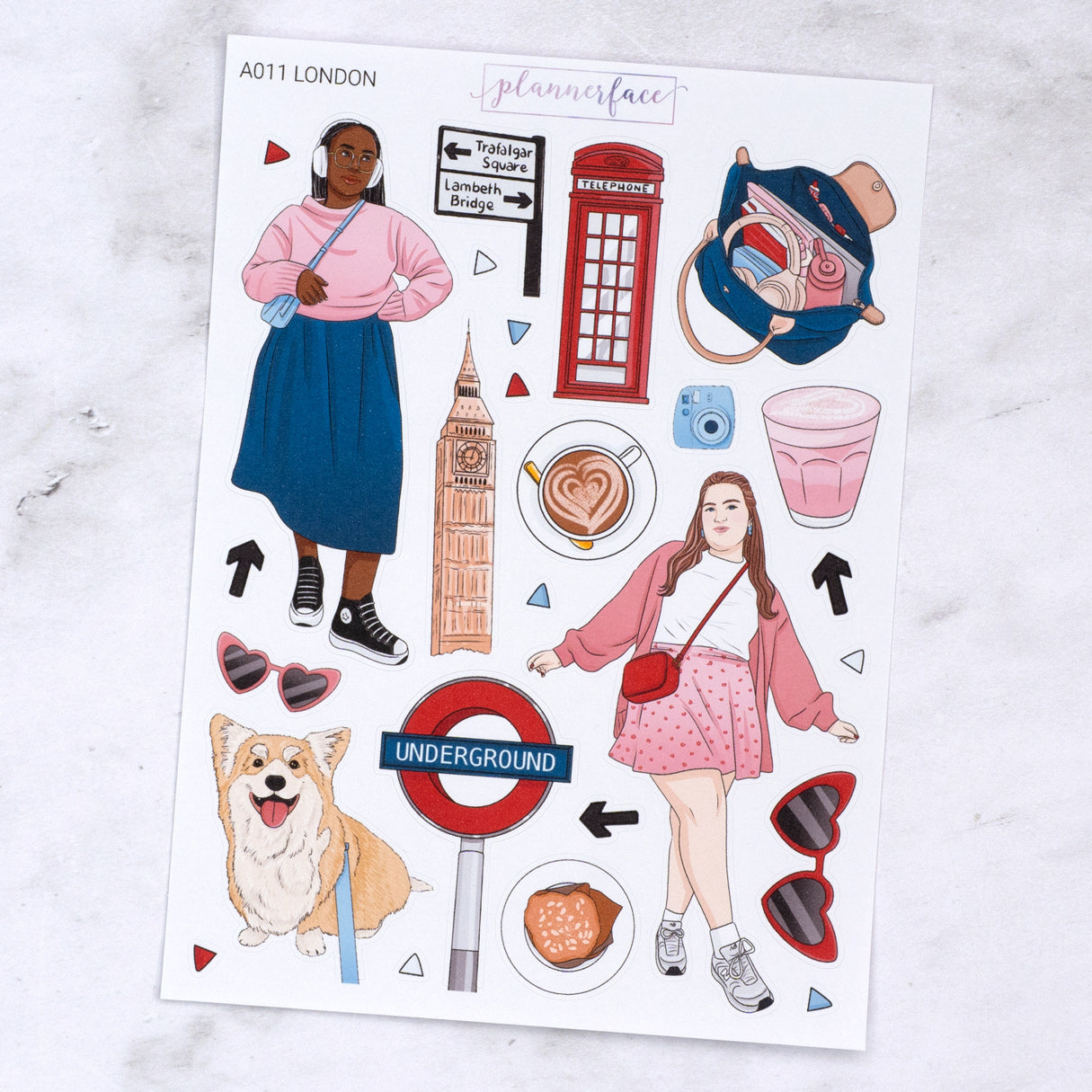 London Creative Journal Sticker Set