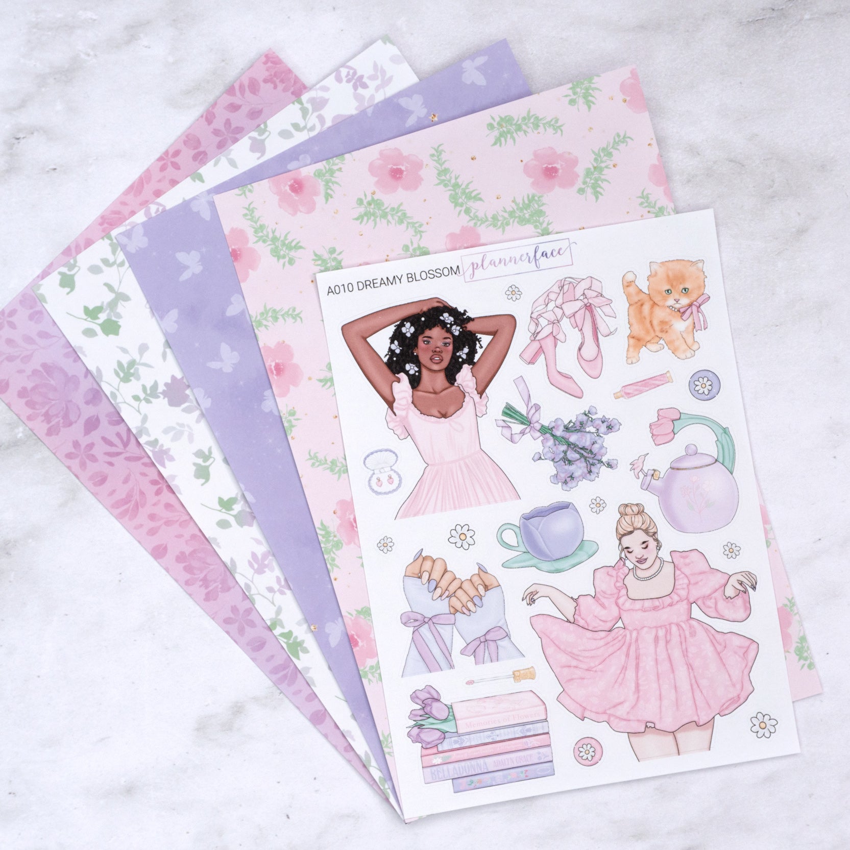 Dreamy Blossom Creative Journal Sticker Set