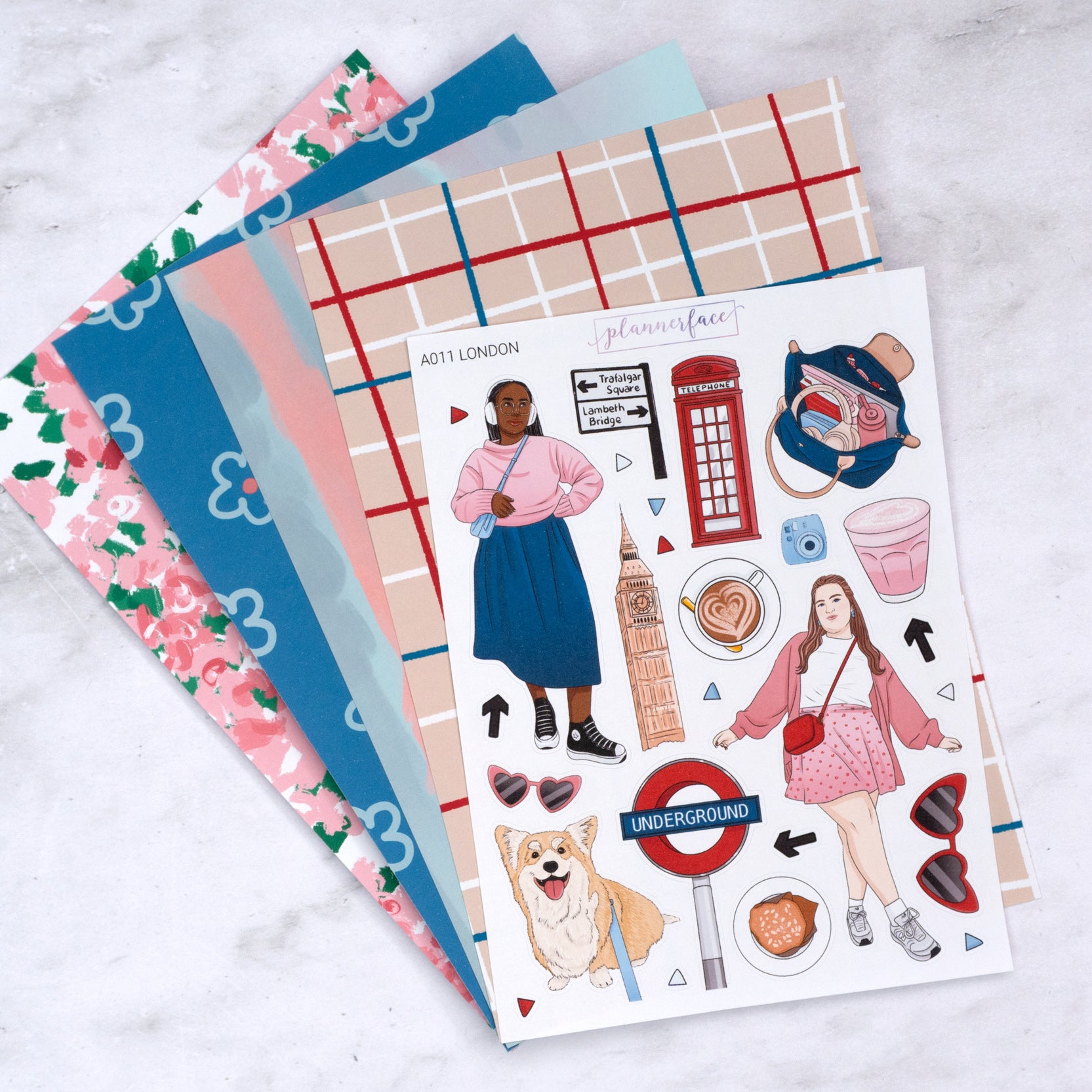 London Creative Journal Sticker Set