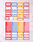 Lights Out & Away We Go Weekly Sticker Kit