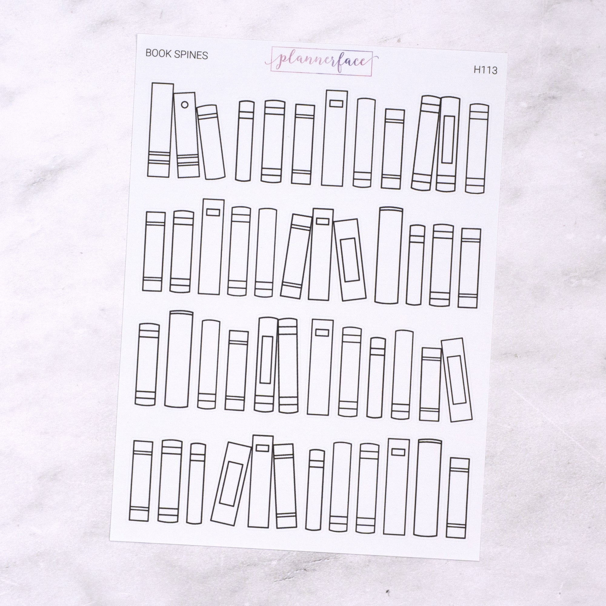 Build Your Own Bookshelf Journalling Stickers