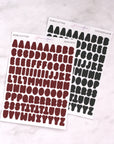 Christmas Bubble Letter Alphabet Journalling Stickers