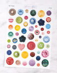 Sewing Button Journalling Stickers