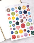 Sewing Button Journalling Stickers