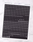 Mini Alphabet Letter Tile Journalling Stickers
