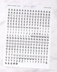 Mini Alphabet Letter Tile Journalling Stickers