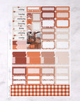 Fall Hometown Mini Weekly Sticker Kit