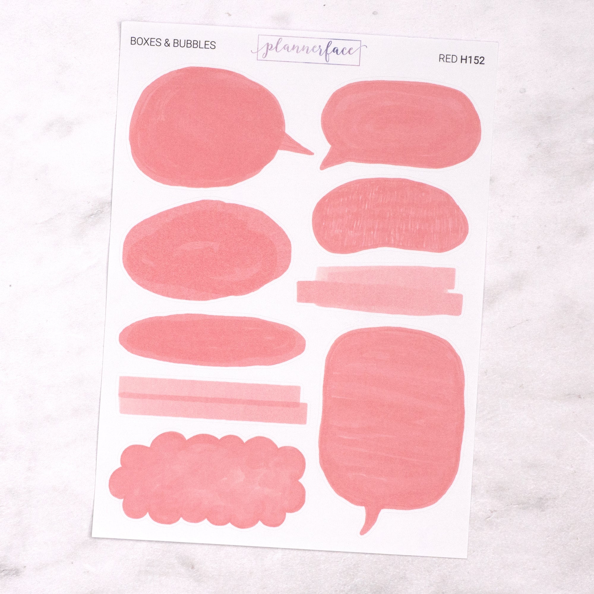 Boxes &amp; Bubbles Journalling Stickers
