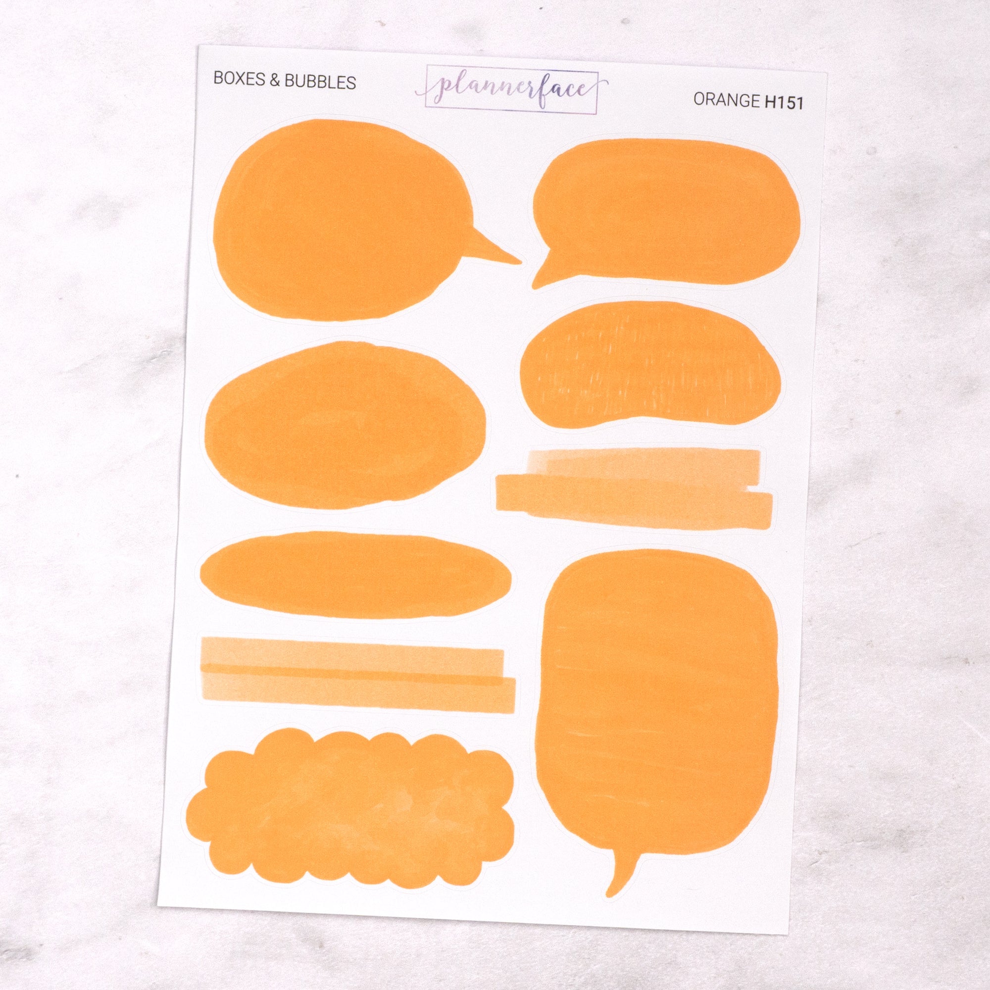 Boxes &amp; Bubbles Journalling Stickers