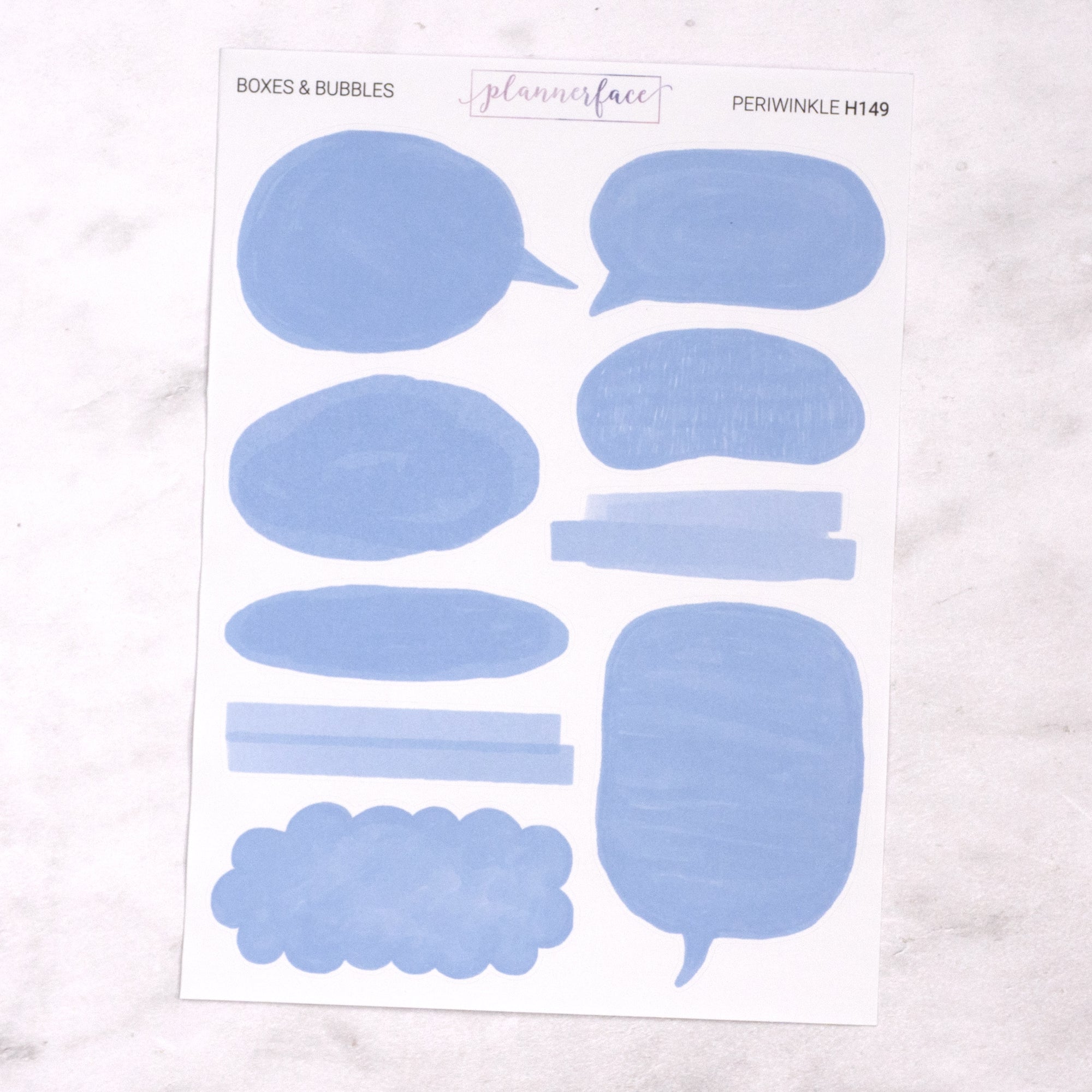 Boxes &amp; Bubbles Journalling Stickers